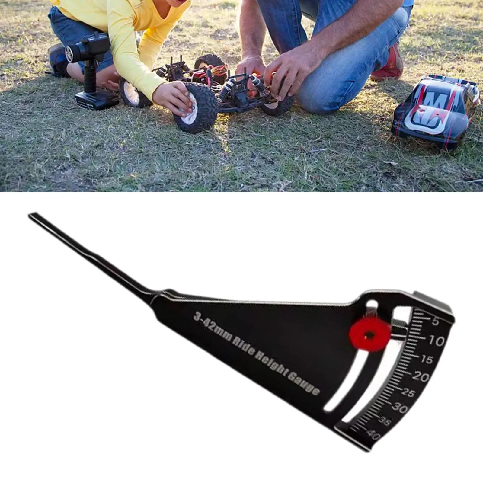 Indicatore di altezza per auto RC in alluminio Indicatore di camber per auto RC per auto RC in scala 1/10