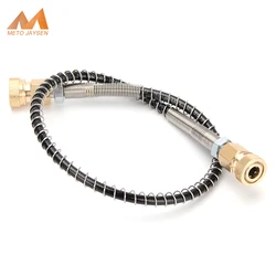 50cm High Pressure Pneumatics Pump Air Refilling Nylon Hose M10x1 Thread with Two M10x1 Thread Quick Disconnect 40Mpa 6000psi