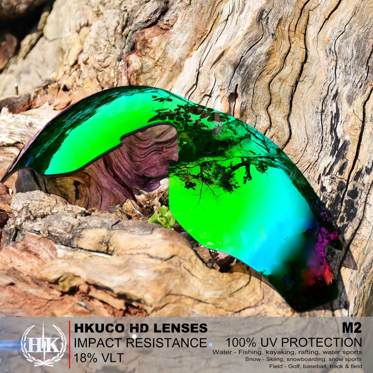 

Мужские сменные линзы Hkuco для солнцезащитных очков M2, изумрудно-зеленые поляризованные