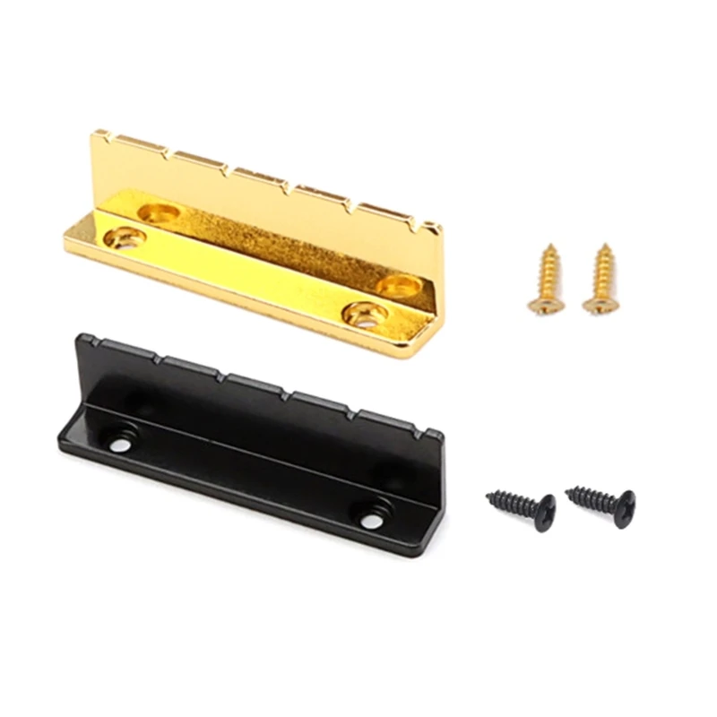

6 String Guitar Pillows Durable Pre-slotted Metal Slotted Guitar Nut for Guitar