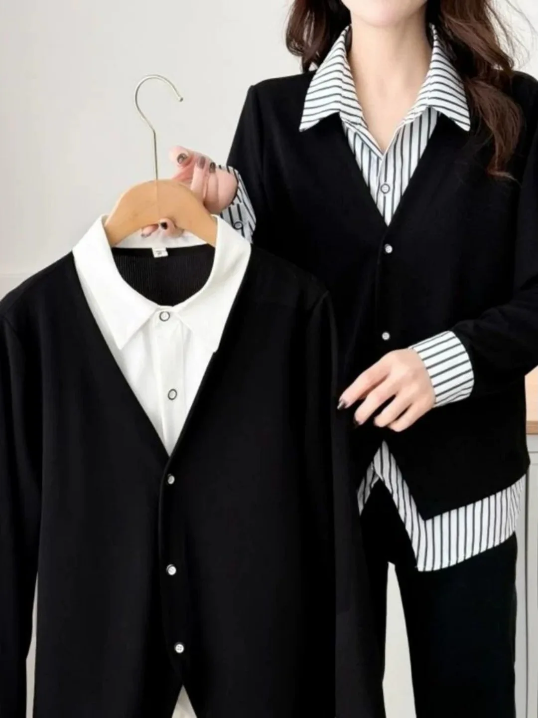 

Женская модная осенне-зимняя одежда больших размеров: корейский стиль, облегающий лонгслив (базовый слой)