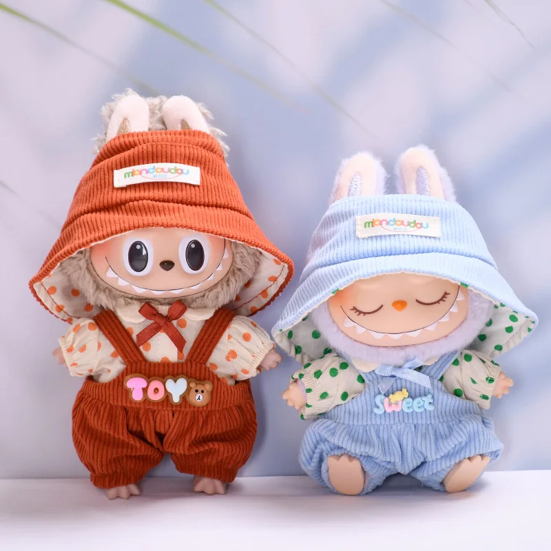 Ubranka dla lalek mini 17 cm DIY, ubranka dla lalek mini, urocze ubranka dla lalek, akcesoria dla lalek Labubu V1 V2