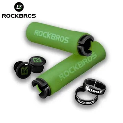 ROCKBROS Sponge MTB Grips With Dust Plug Ultralight Bicycle Handlebar Cover Anti-skid Cozy Bike Handle Alloy Cycling Accessories