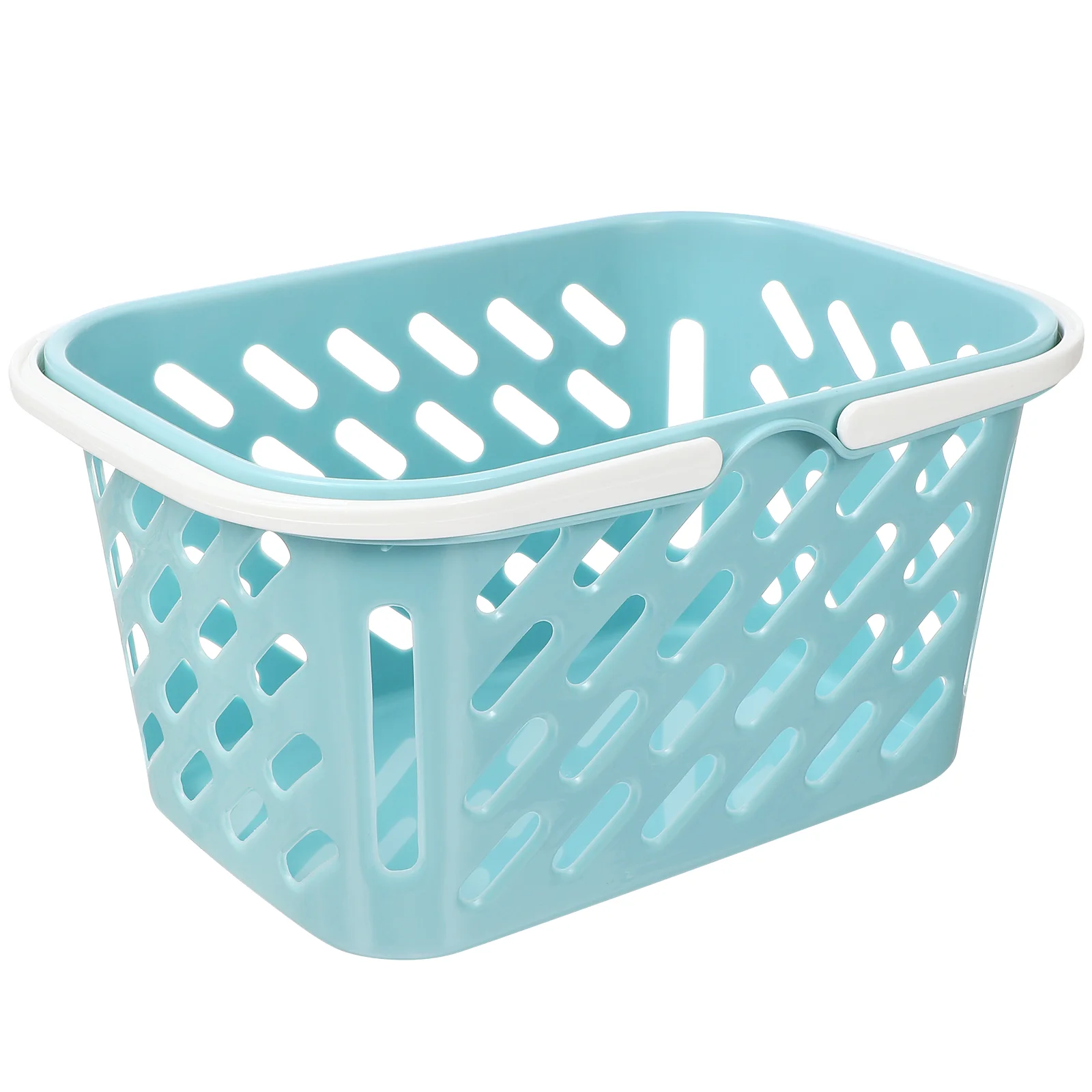 Portable Shopping Basket Storage Baskets Kids Sink with Running Water Plastic Grocery Handle Small