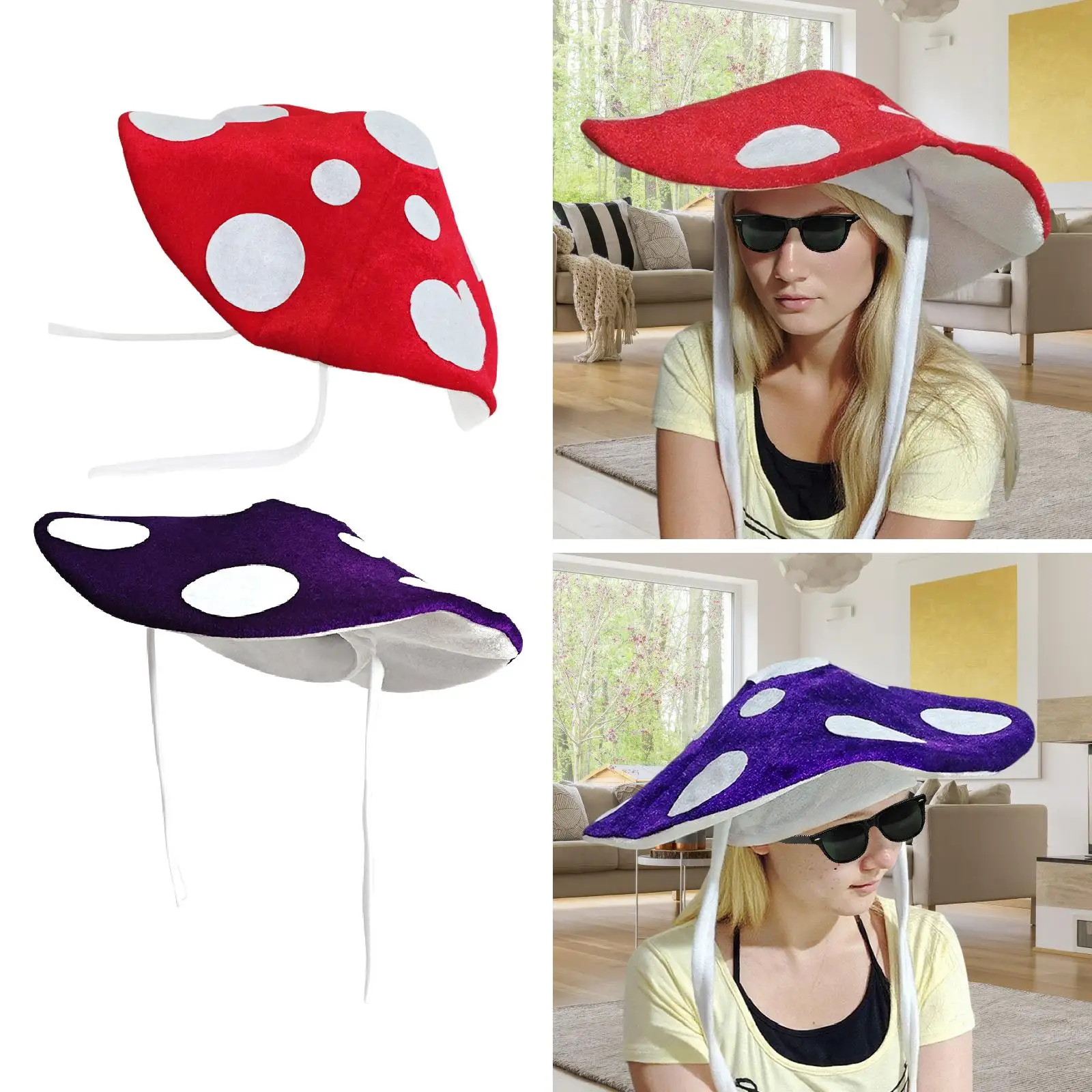 Chapeau champignon, casquette de fête, carnaval, photographie, Costume, accessoire de Cosplay