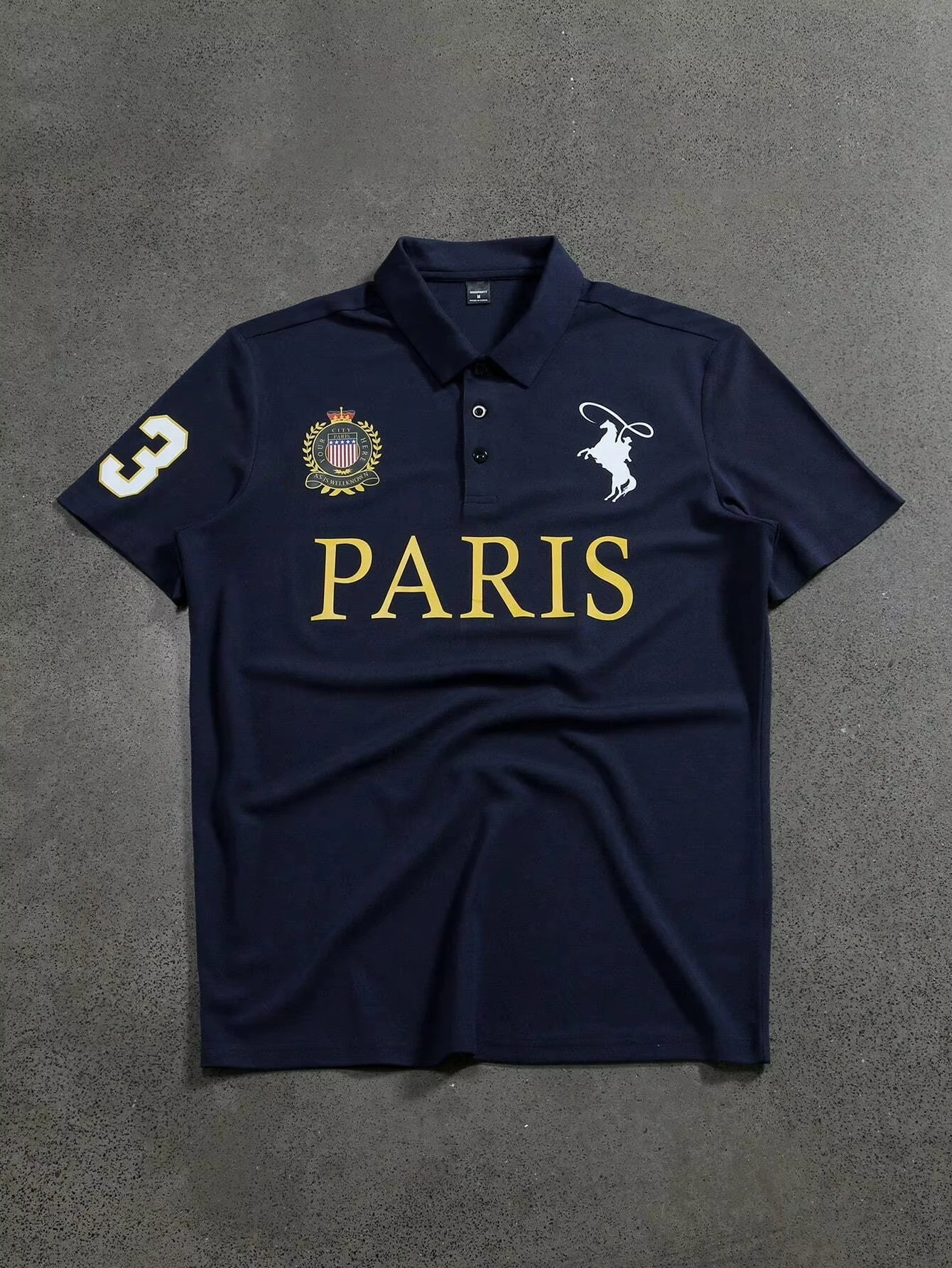 Manfinity Mode Men's Short Sleeve Polo Shirt Minimalist and Fashionable Suitable for Summer Street Printing Sports Style Polo image 3