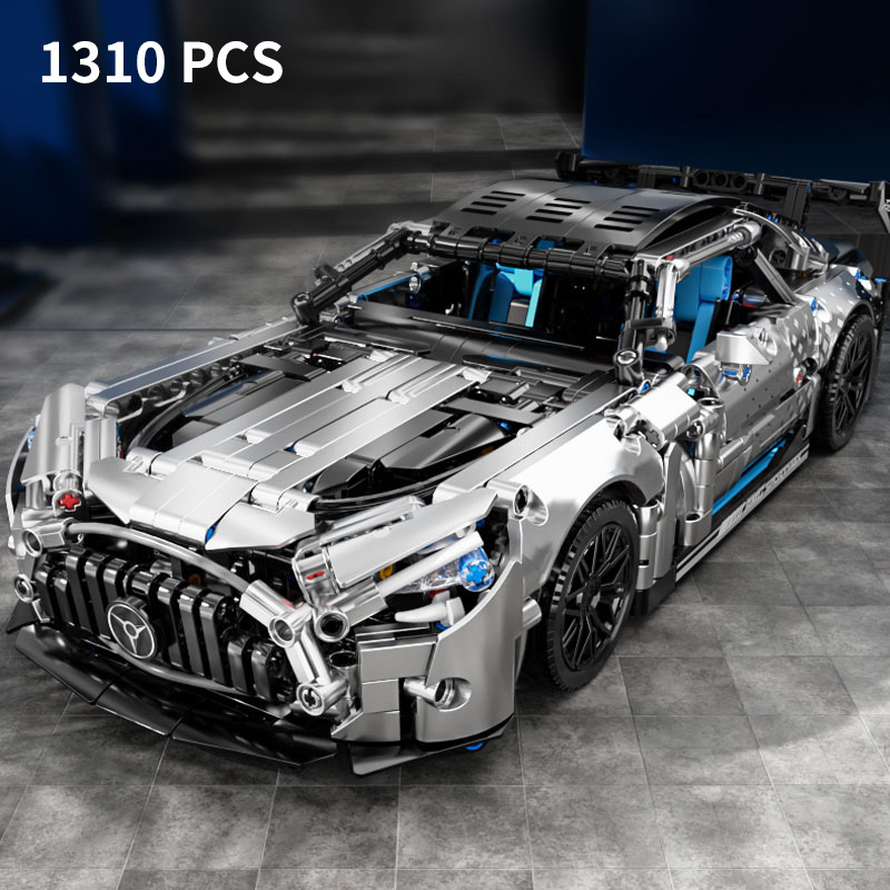  1310 PCS Racing Car Building Blocks Set, 1:14 Scale Sports Vehicle Model Kit for Adults, Toys for Boys Birthday Gifts 