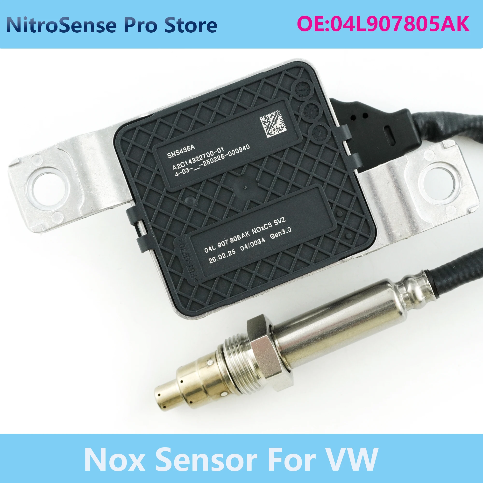 

New Nitrogen Oxide Sensor Nox Sensor 04L907805AK SNS436A for VW Crafter 2,0Tdi SYI, SYJ Grand California