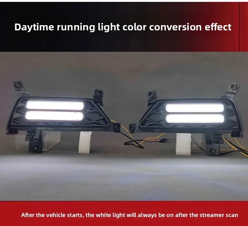 DRL For MG ZS 2017 2018 2019 2020 Car Led Daytime Running Lights Front Fog Lights Modified Driving Dynamic Turn Signal Lamp detail image 10