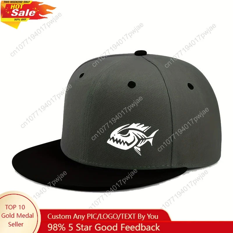 

Outdoor activity washed flat-brimmed baseball cap, adjustable flat-brimmed cap, unisex hip-hop cap, stylish headwear design.