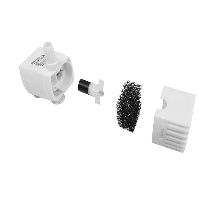 USB Wasserpumpe LED Licht Haustier Katze Wasser Brunnen Motor Ersatz für Katze Blumen Trinknapf Spender Haustier Zubehör – Detail 26