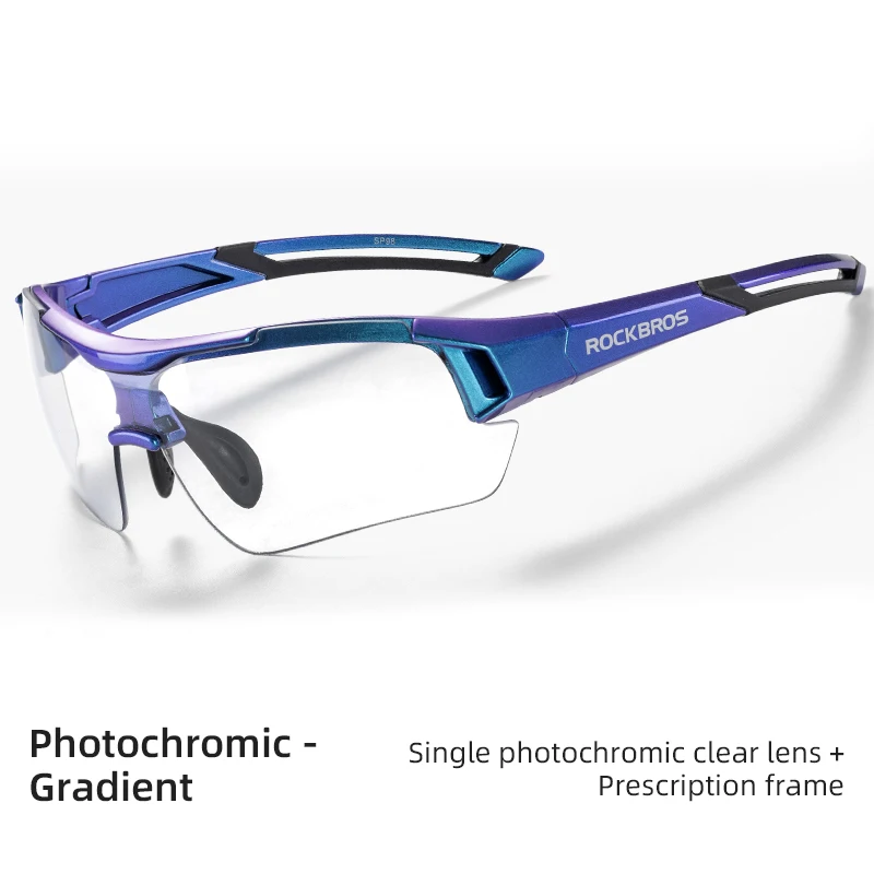 ROCKBROS Photochrome Radfahren Brille Fahrrad Outdoor Sport Sonnenbrille Verfärbung Gläser MTB Rennrad Brille Fahrrad Brillen