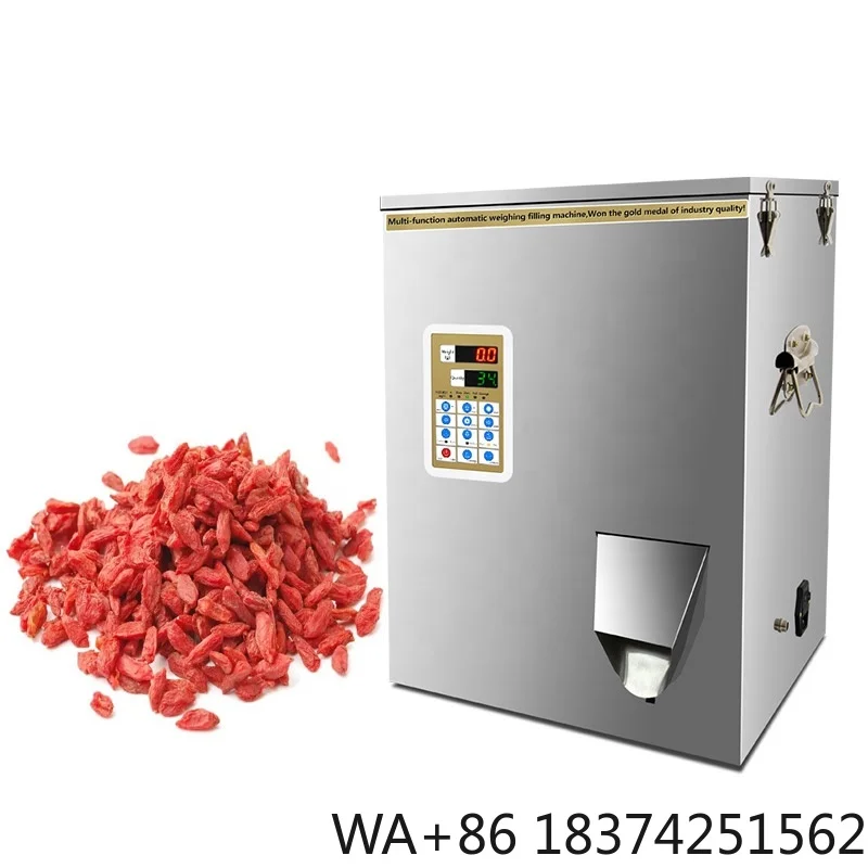 

IndustrialTea Count Filling Packaging Machine Irregular Materials Weighing Screw Fiber Optic for Beverage Food Pouch