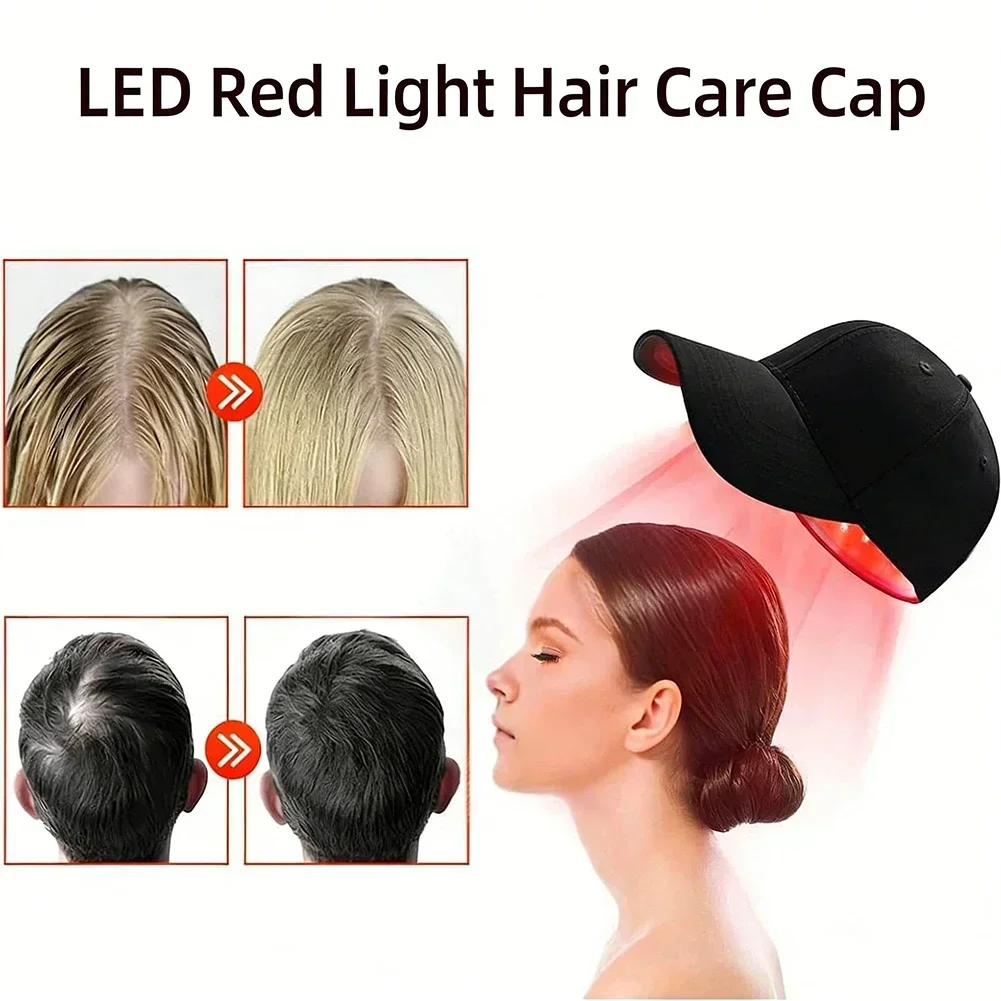 Haarwuchskappe für schnelles Haarwachstum 660nm 850nm Infrarot-Rotlichttherapiegerät 56 LED-Lichtperlen zur Behandlung von Haarausfall und Haarwuchspflege – Detail 5