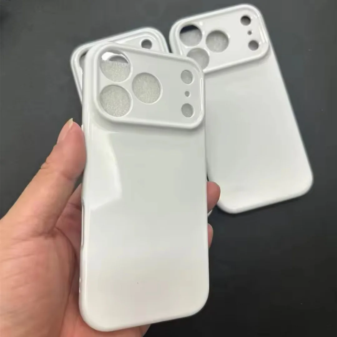 TUOLI 10pcs Soft TPU 3D Film Sublimate Case for iPhone 17 air 17 16 pro max DIY Printing Photo Heat Press Mobile Back Cover