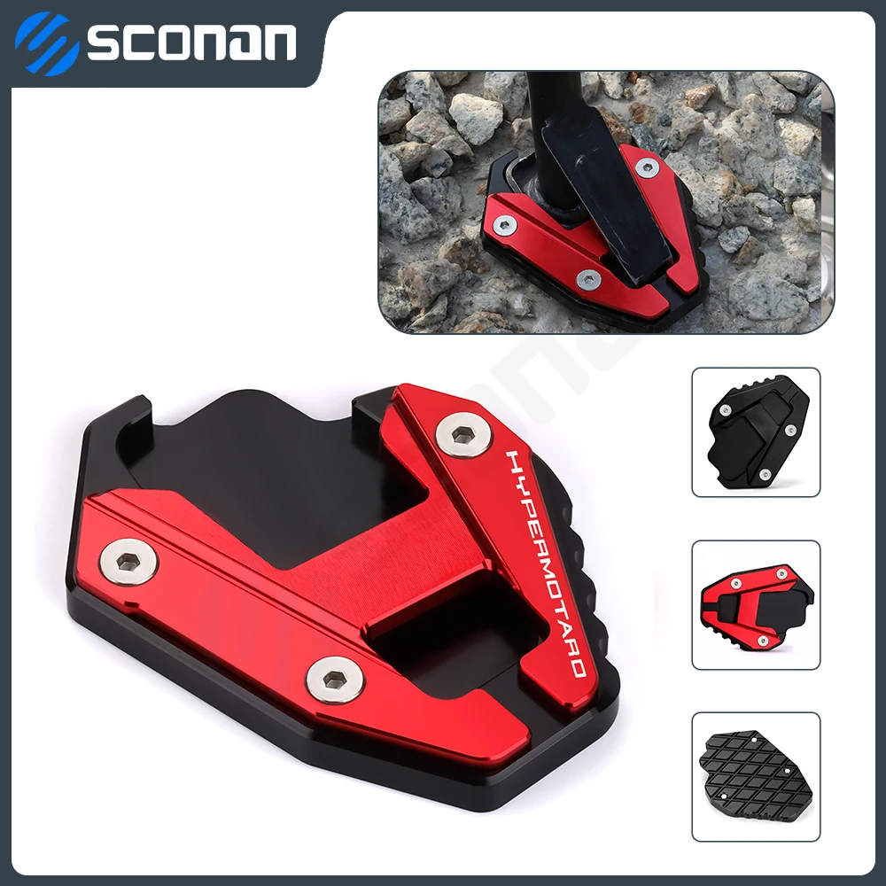 For Ducati Hypermotard 939 950 SP Desert X Scrambler 1100 Motorcycle Accessories Kickstand Side Stand Enlarge Extension Plate