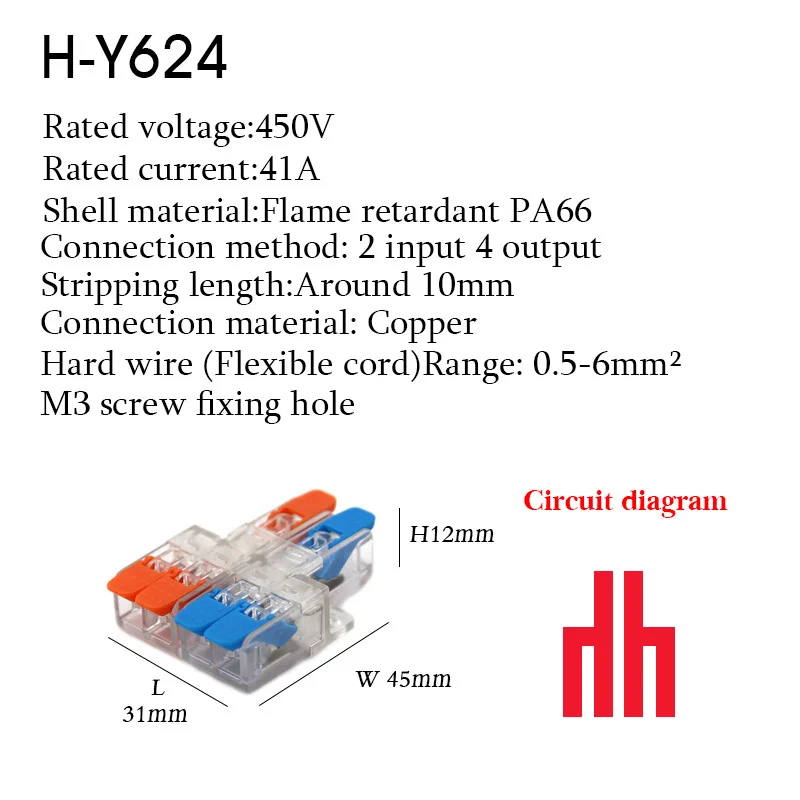 Wire Connectors, Electric Push-in Terminal Blocks
