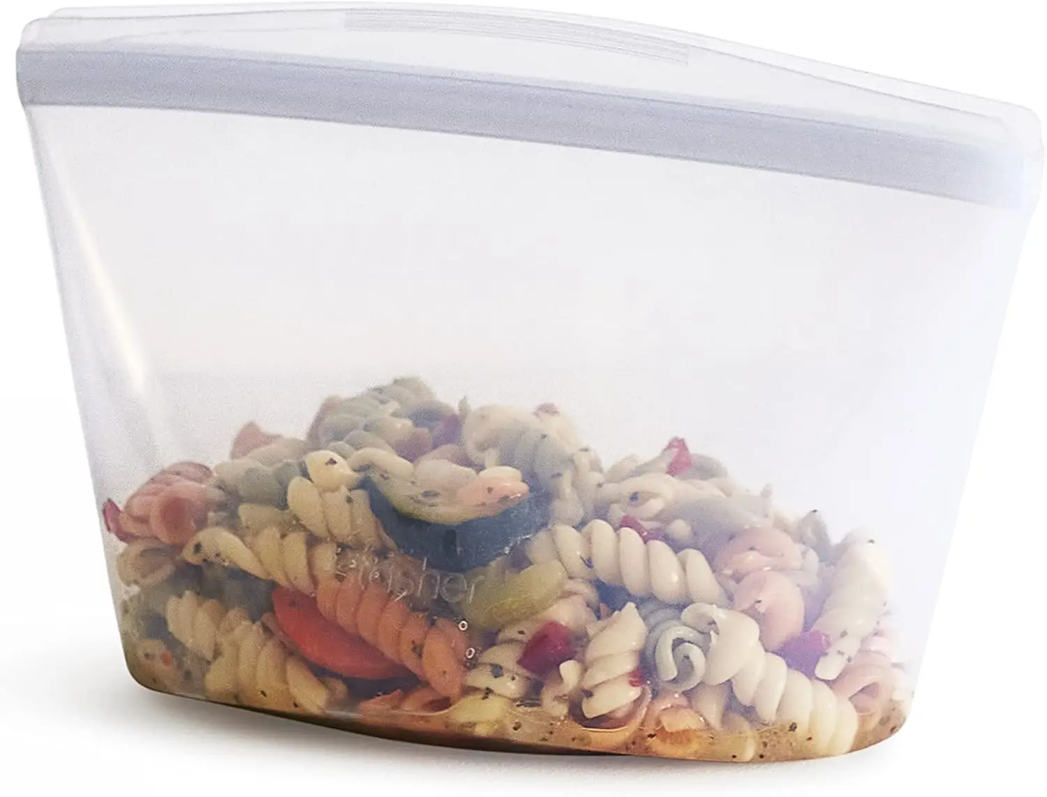 

Reusable Silicone Storage Bag, 4-Cup Bowl, Microwave & Dishwasher Safe, Eco-Friendly Food Container for Freezer and Sous Vide