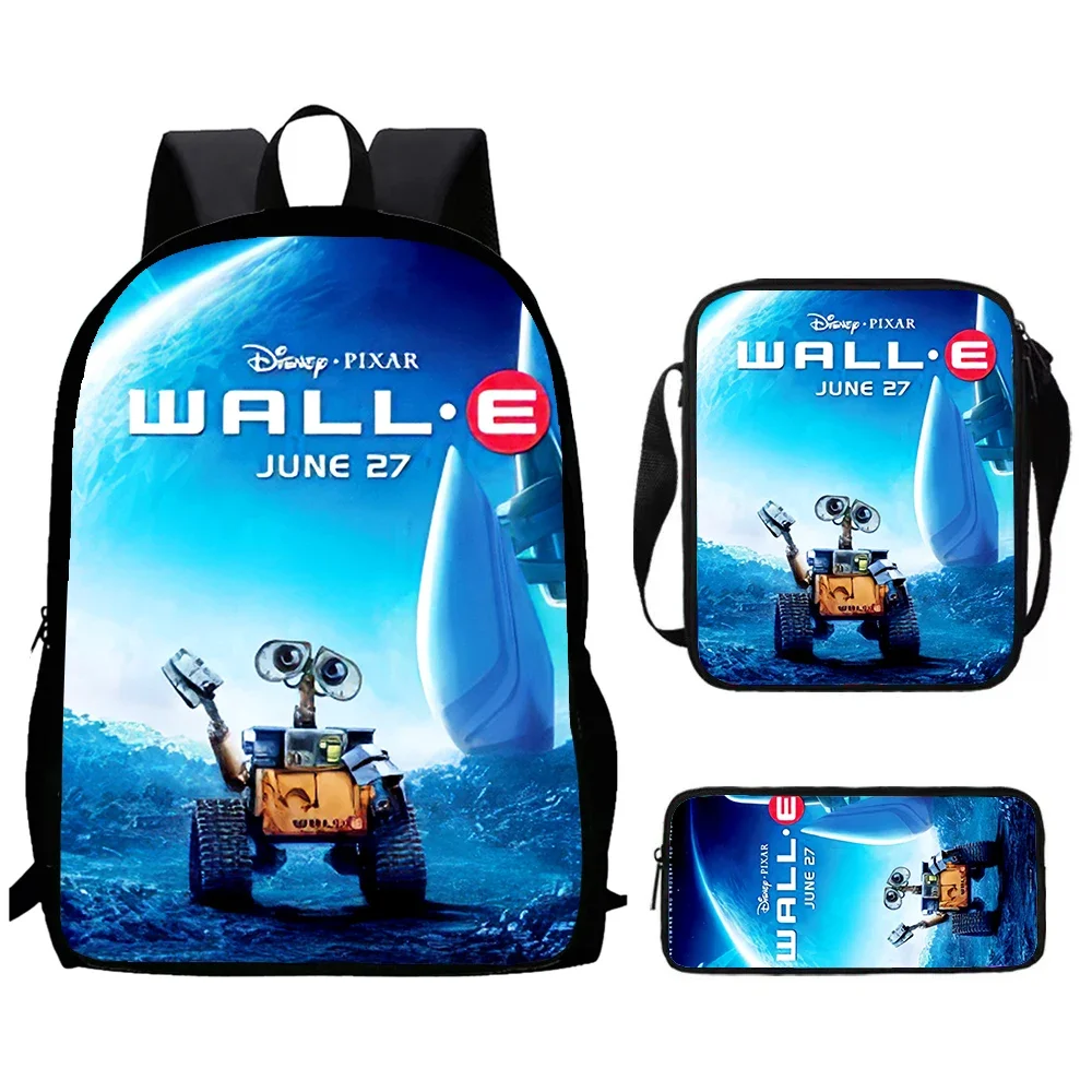 Cartoon Wall-E Child School Backpack With Shoulder Bags Pencil Bags For Kindergarten,Light Weight School Bags For Boys Girls