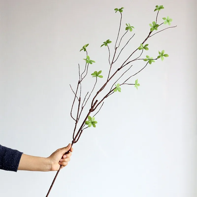 

3 шт. Искусственные растения: имитация шелковых листьев-колокольчиков, искусственные цветы для свадебного декора, искусственная зелень, сухие ветки, флористические композиции