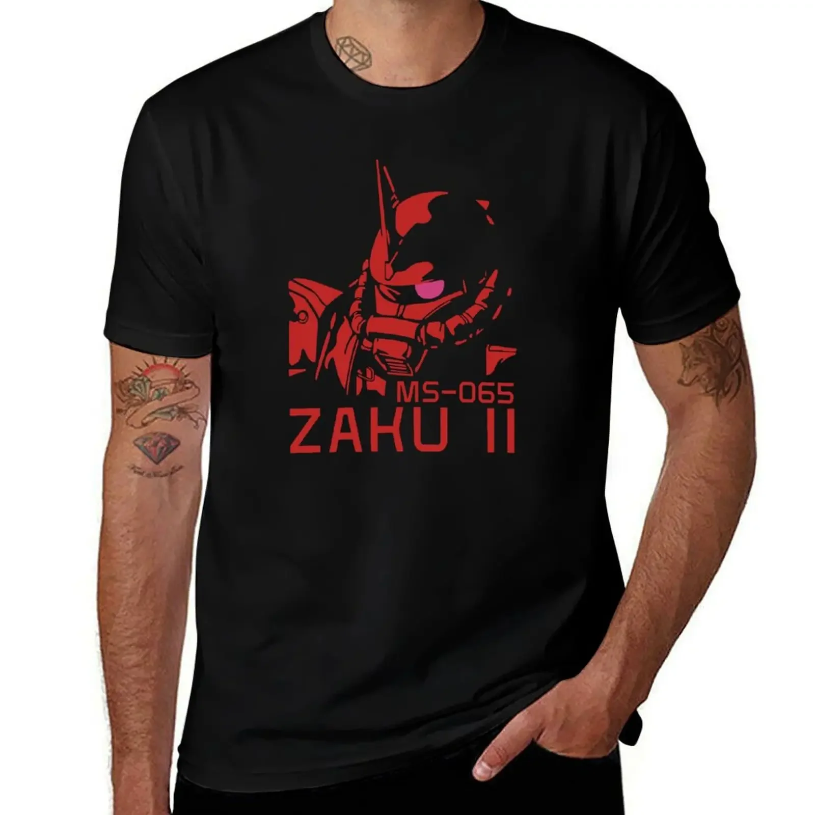 Zaku II T-Shirt funny meme t-shirts tops heavyweight t shirts for men