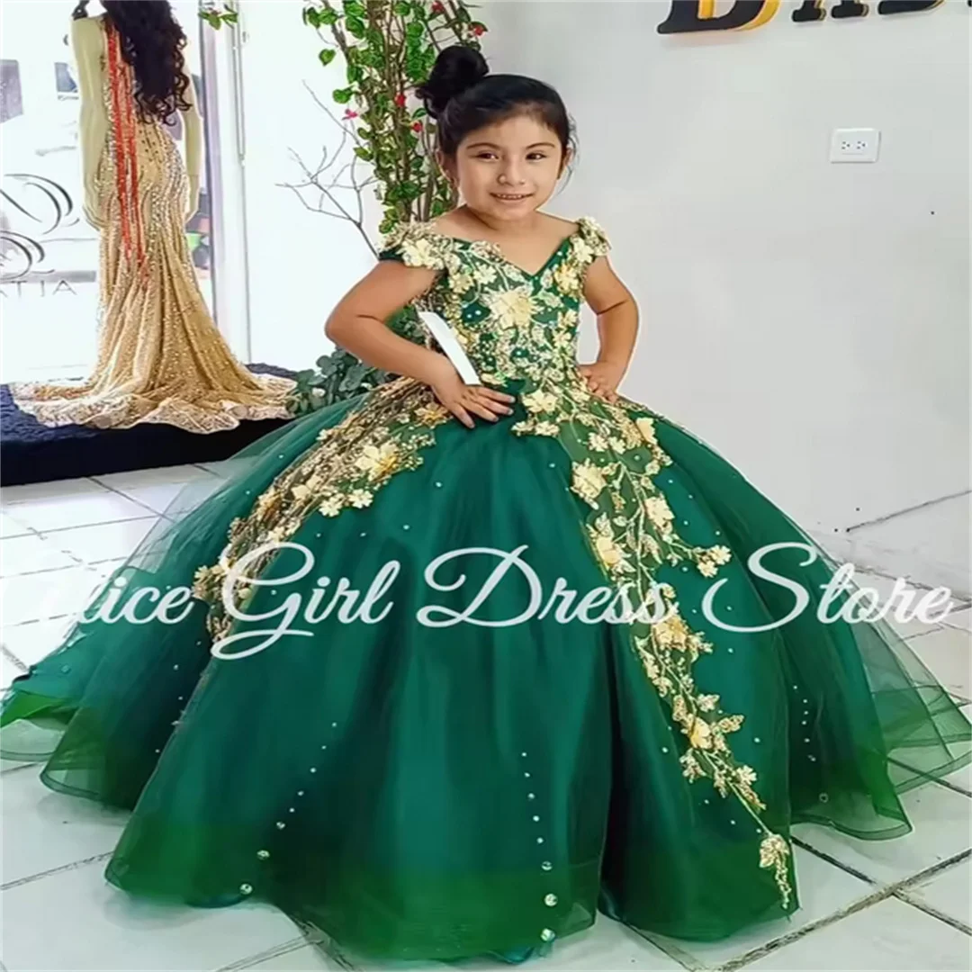 abiti-personalizzati-da-damigella-verde-con-applicazioni-in-pizzo-per-matrimoni-feste-di-compleanno-e-prima-comunione