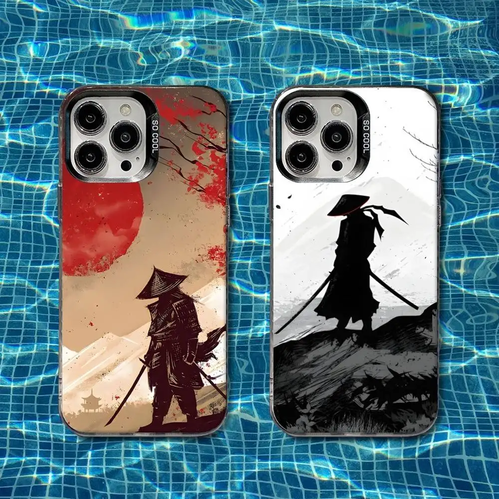 

Japanese Bushido Samurai Phone Case For iPhone 16,15,14,13,12,11,8,7,Pro,Max,Plus,Mini,XS,SE Shockproof Matte Cover