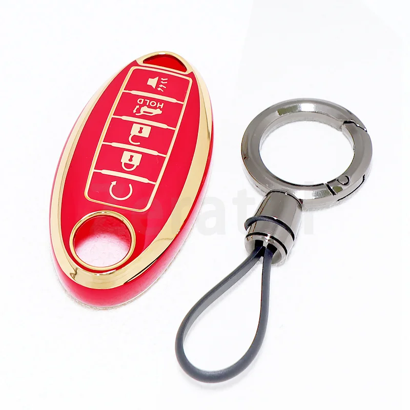 

Auto For Nissan Juke J10 J11 Tiida Altima Pathfinder Kicks Qashqai X-Trail T31 T32 TPU Car Key Case Cover Shell Fob For Infiniti