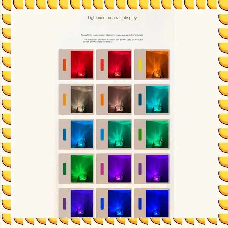 

BAAU 3D Dynamic Water Ripple Projector Lamp 16-Color Crystal Night Light With Remote Control For Bedroom, Living Room Study Dura