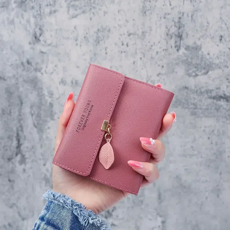 Fashion Short Women Wallets PU Leather Women Luxury Tassels Wallet Hasp Small Wallet Trend Coin Purse Ladies Card Holder