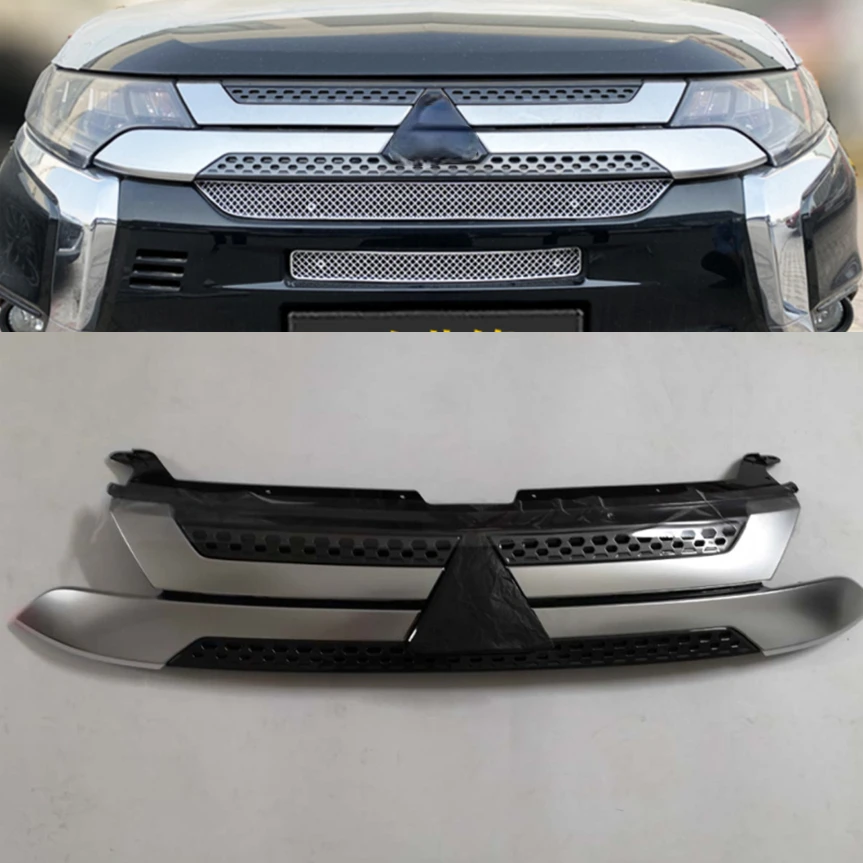 

Front Bumper upper grille grill insert Radiator for Mitsubishi Outlander 13-20 1PC