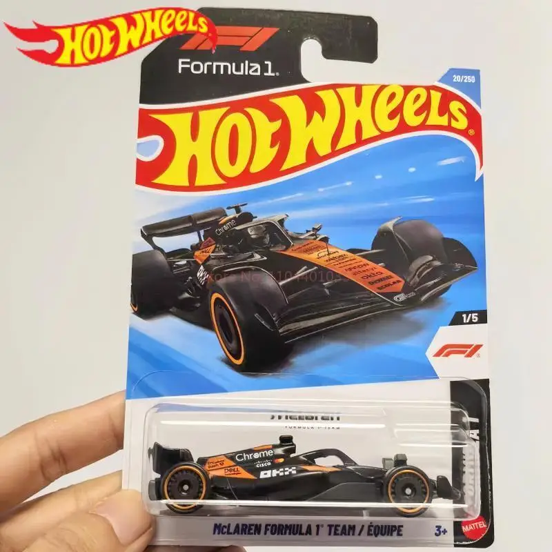 Original en Stock 2026B Hot Wheels alliage voiture F1 Mclaren Ferrari F90 Bugatti modèle de voiture ornement jouets garçon cadeaux de noël