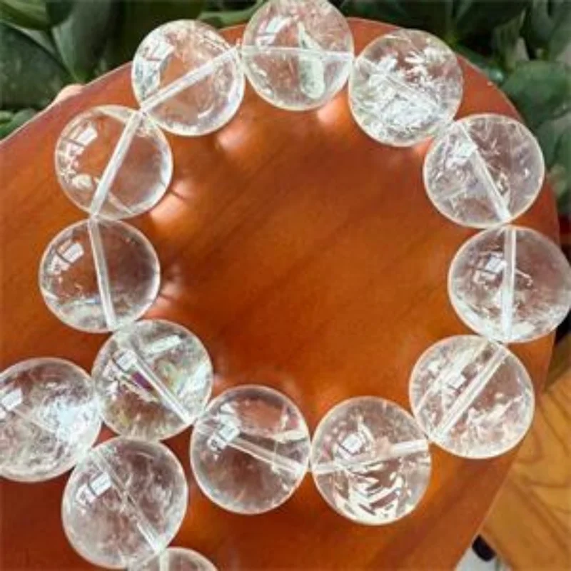 

21-22MM Natural Himalayan Quartz Bead Bracelet Women Fashion Charm Crystal Healing Energy Gemstone Yoga Jewelry 1PCS