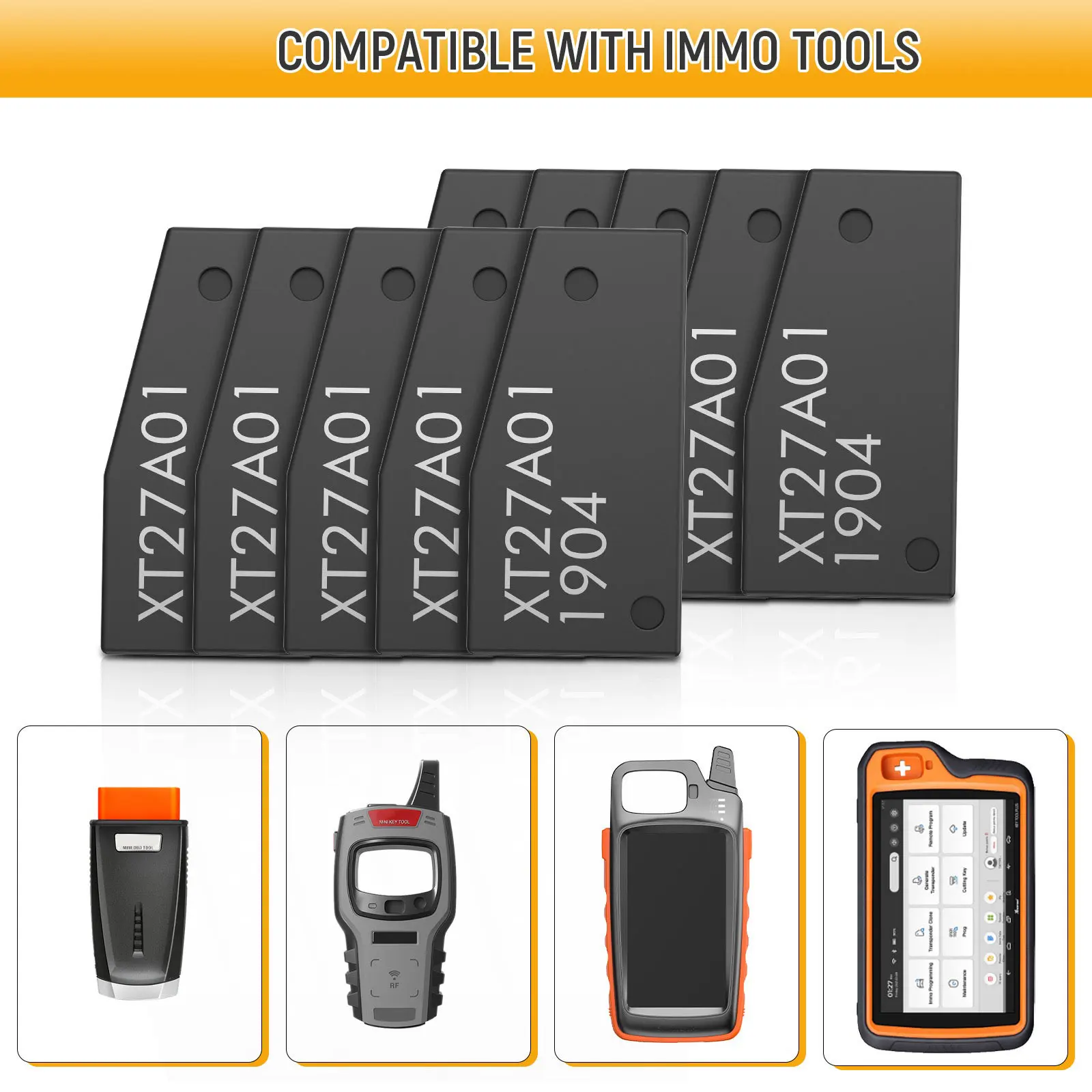 Original XT27A66 XT27 XT27A Super Chip for ID46/40/43/4D/8C/8A/T3/47 for VVDI2 Key TooL Super Transponder Chip