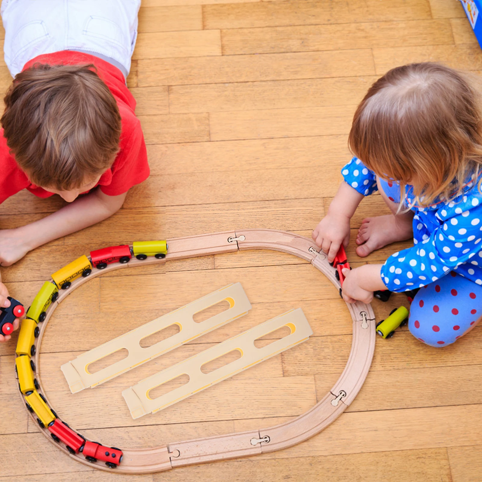 

4pcs Train Accessories Domino Train Clips Plastic Toy Clip Building Blocks Pull Clip Game Supplies Sturdy Kids Gift