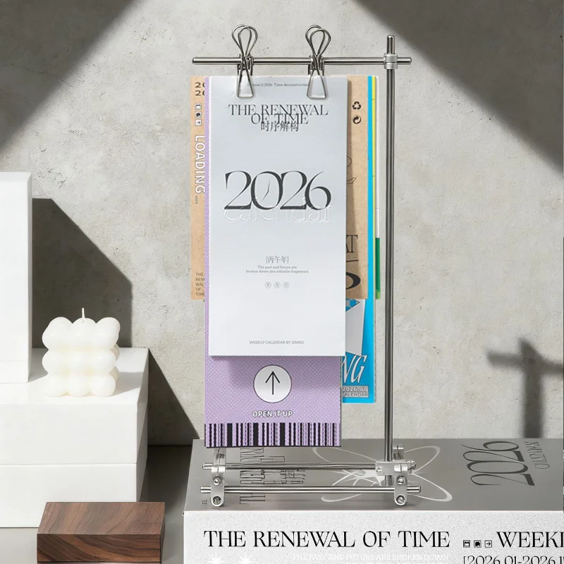 Optical Axis Desk Calendar Creative Material Weekly Calendar Business Art Office Desktop Ornament Gift