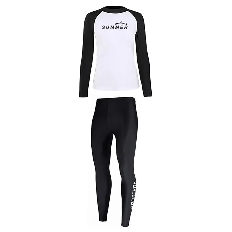 Costume da bagno estivo per bambini, protezione solare, costumi da bagno a maniche lunghe, lettera da ragazzo, muta sportiva da sub, costumi da bagno ad asciugatura rapida