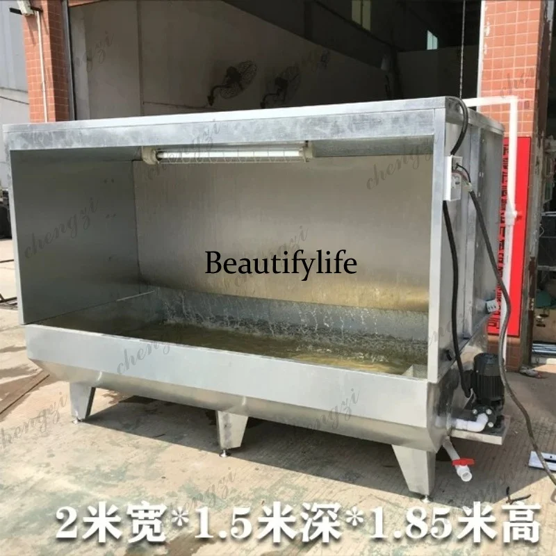 

A81 Grinding Polishing Spray Booth Paint Mist Small Water Wash Spray Booth for Wood Metal Painting Water Curtain Cabinet Water C