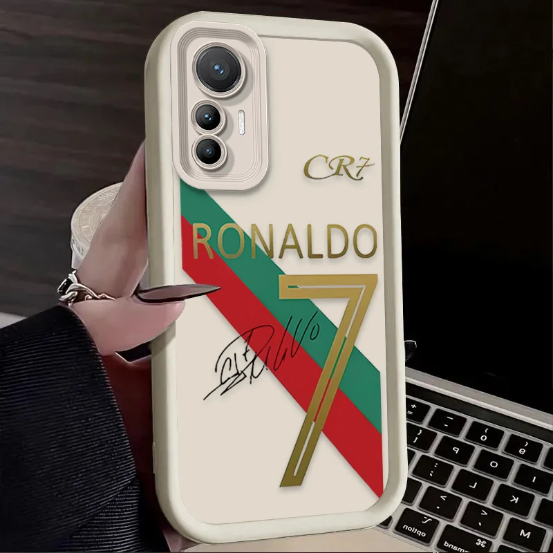 เคสโทรศัพท์ลาย M-messi C-cR7-R-Ronaldos สำหรับ Xiaomi Mi 15 Ultra 14 13 12 12S 12X 11 Lite 5G NE 13T 12T 11T 14T Pro  วัสดุซิลิโคน