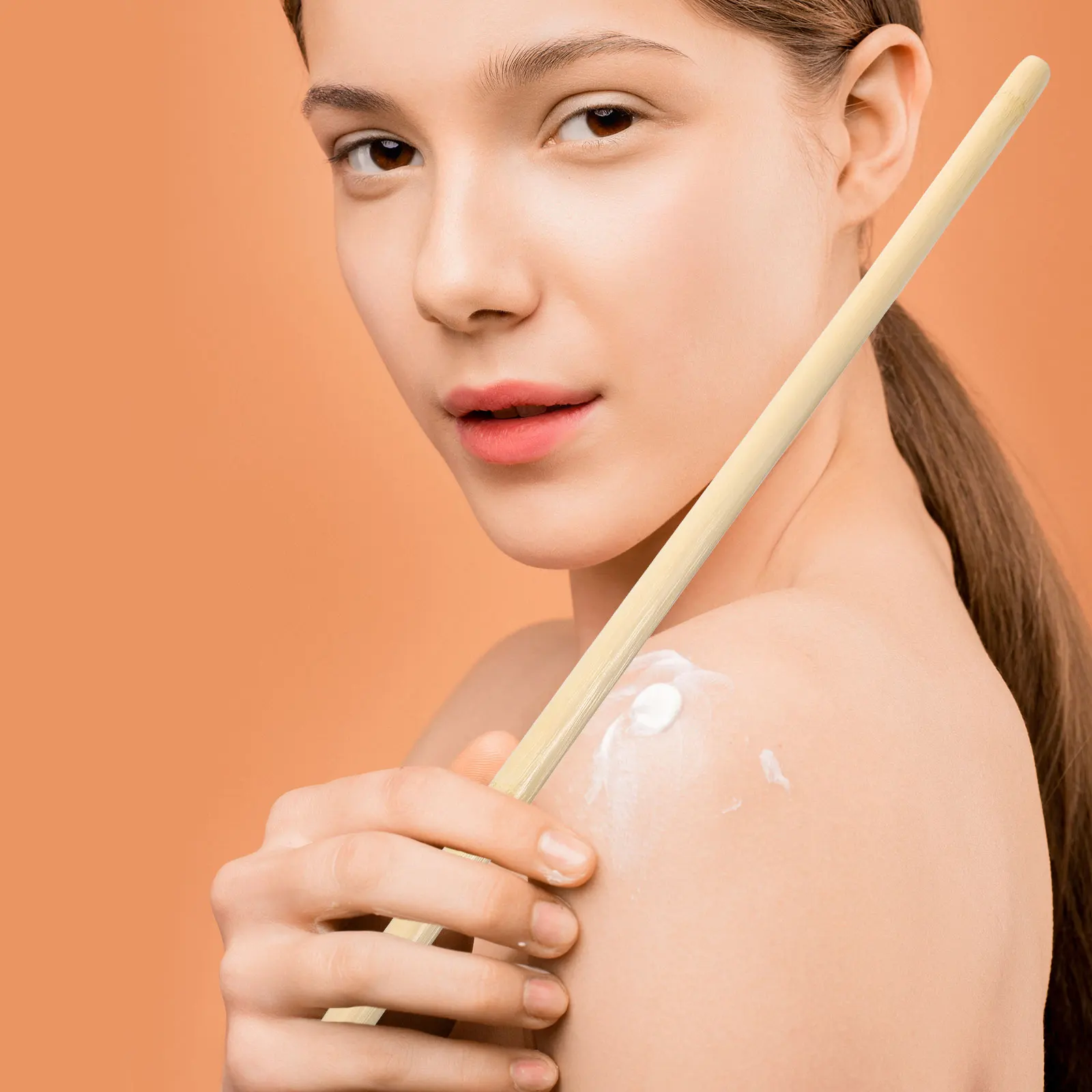

Bamboo 30cm Length 1cm Diameter Back Shoulder Neck Massage Manual Massage Stick Tool Portable for Home Office Travel