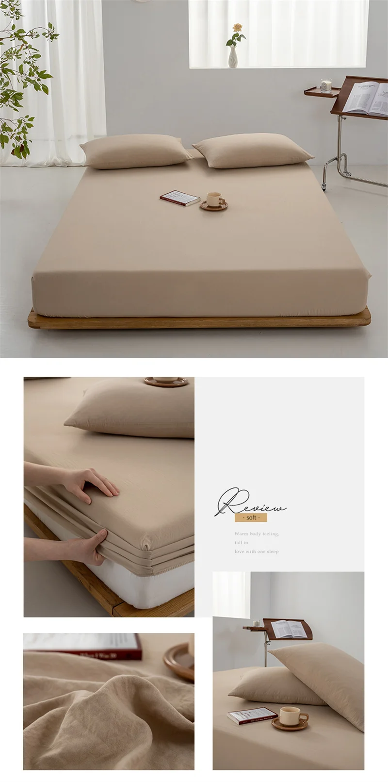 Soft Cotton Fitted Sheet Single Double King Queen Size Mattress Cover with Elastic Band Bed Sheet Bed Linens 100/120/150/180/200