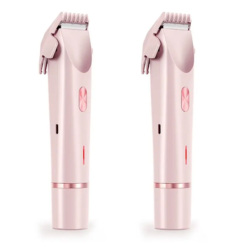 

X17A 2025 NEW-2X Bikini Trimmer For Women Electric Shaver 2-In-1 Body And Facial Hair Removal Double Head For Pubic Face Underar