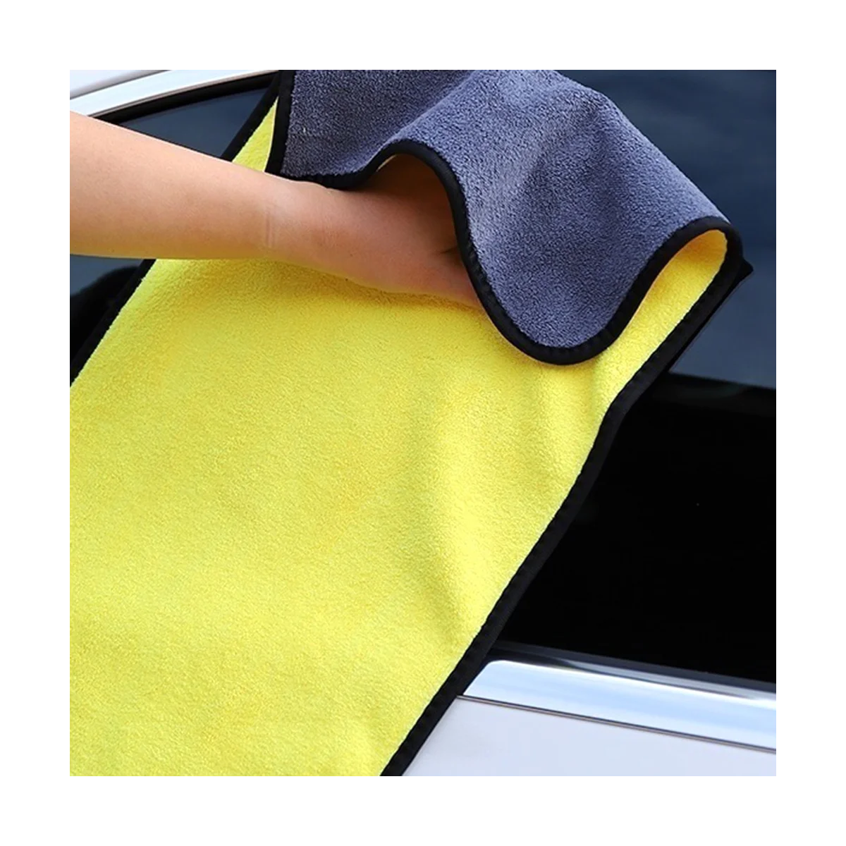 10Pcs 30X60CM Car Wash Microfiber Towel Car Cleaning Drying Cloth Car Accessories Car Wash Towel Non Scrat Cleaning Tool