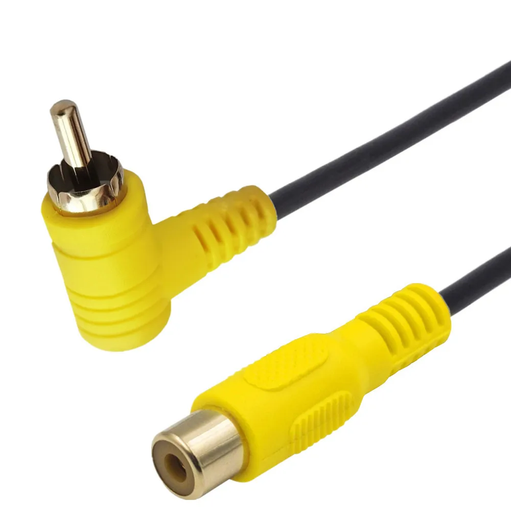 Gold-plated elbow RCA cable Lotus M-M M-F Lotus AV video cable Projector cable Audio cable