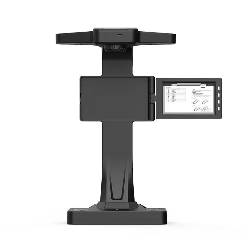 

BS2000P Best-Selling Portable High-Speed 1-Second A3 Document Book Scanner CMOS Sensor 5184x3456 Resolution USB Black