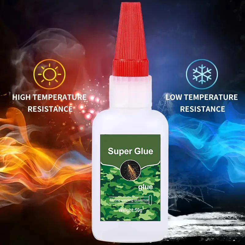 Welding Super Glue,Cyanoacrylate Adhesive for Metal Repair,All Purpose Glue for Shoe Ceramic Repair Plastic Leather Glass Wood
