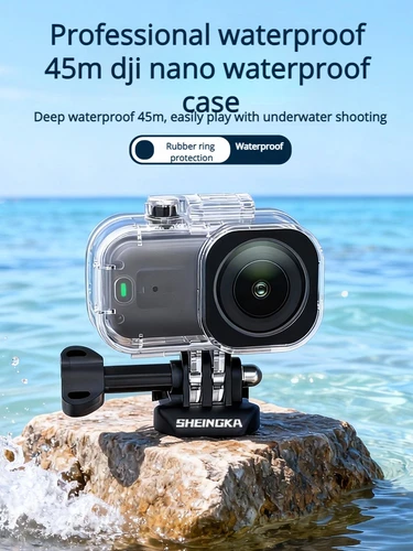 Imagen 2 del producto Adecuado para DJI Osmo Nano cámara funda impermeable pulgar cámara deportiva buceo funda protectora profesional impermeable 60 metros