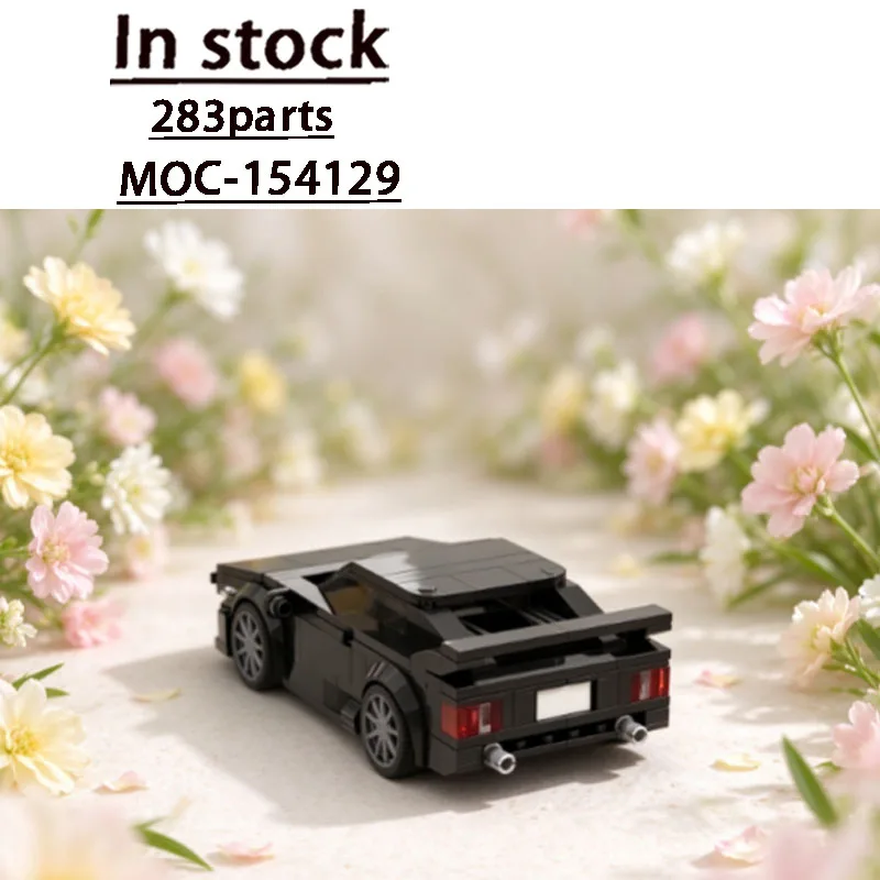 Building Block Model MOC-154129 Black Hot-Selling Creative New Limited Edition Supercar 283 Parts Birthday Christmas Toy Gift