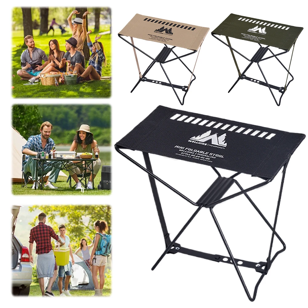 

Foldable Fishing Stool Waterproof Collapsible Travel Stool High Load-Bearing Portable Samll Chair for Subway Queuing