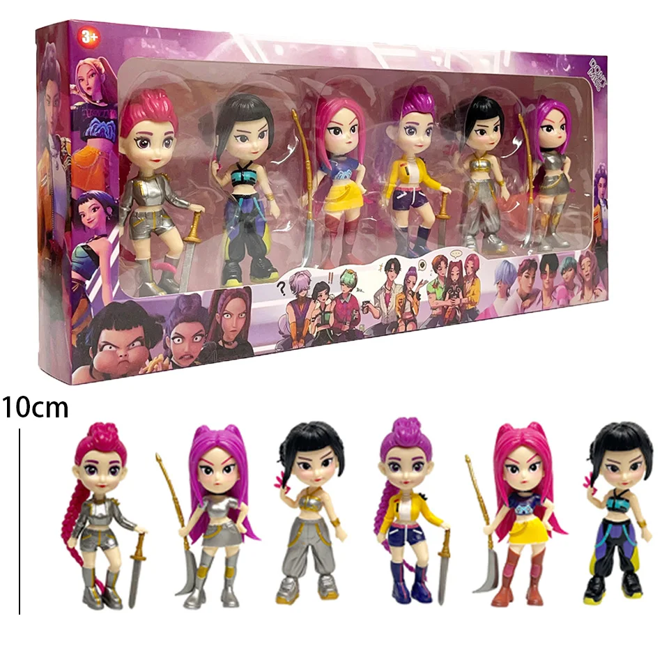 10CM 新アニメ Kpop デモンハンターズ サジャ ボーイズ ガールズ シリーズ 2 セット フィギュア デコレーション スタチュー オーナメント クリスマス 誕生日プレゼント